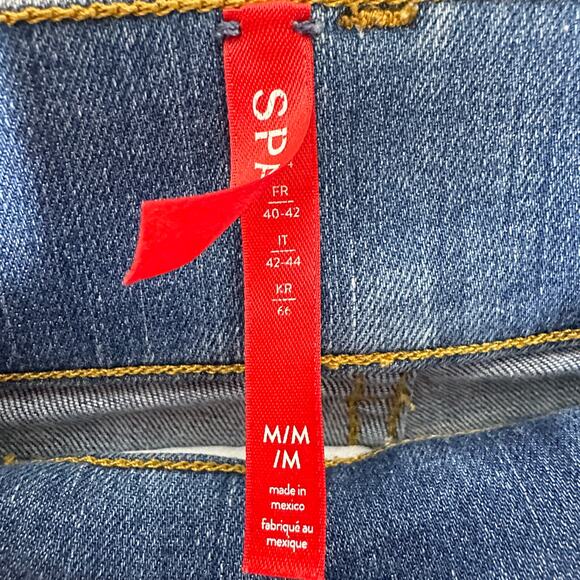 SPANX Seamed Front Wide Leg Jean in Vintage‎ Indigo Sz M $168 {J35} - Picture 4 of 5